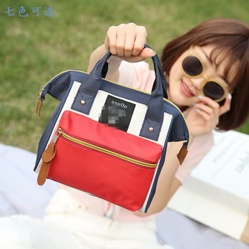 Direct delivery foreign trade student schoolbag Japan same style original single black label mommy single shoulder contrasting color women's bag wholesale