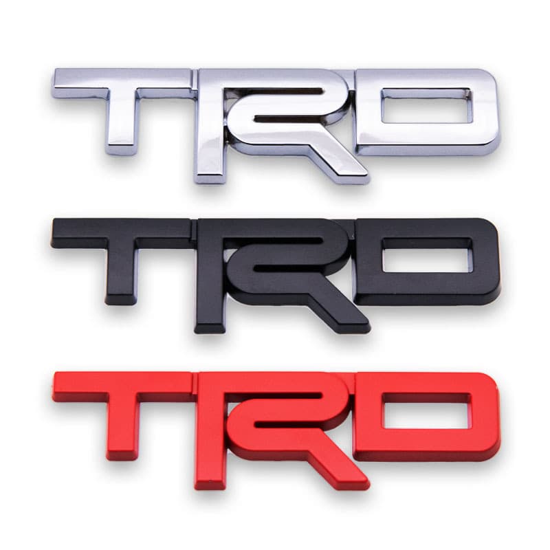 TRD Emblem Decal for Modification, TRD Sticker, TRD English Badge, Trunk Sticker