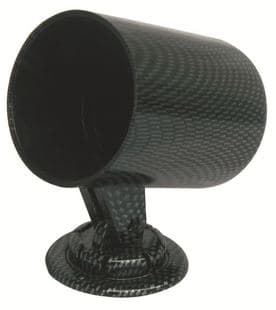 Car Gauge Cup Single Gauge Pod 2-inch 52mm Black Carbon Fiber Gauge Cup Cover