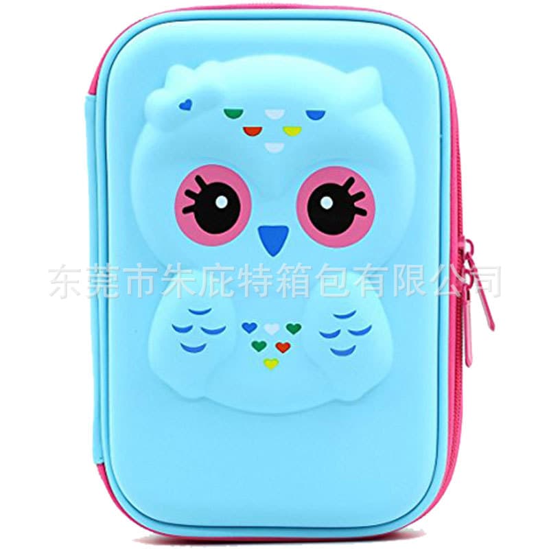 Factory Price Direct Selling Cartoon Eva Stationery Box 3D Stereo Pencil Box Eva Cartoon Pencil Box Student Eva Stationery Bag