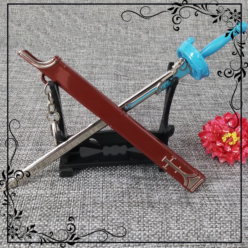 Sword Art Online Weapon: Flash of Light Asuna, Kirito's Elucidator, Alloy Weapon, Scabbard Sword Model 17cm