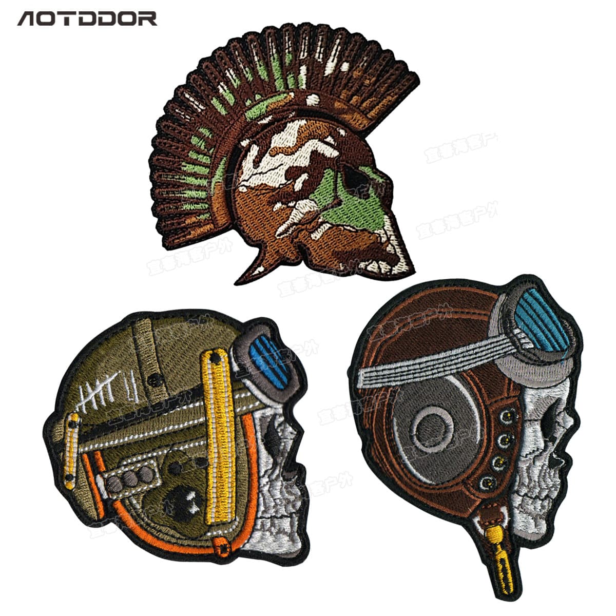 Outdoor bag decorative badge military fan morale badge Spartan camouflage tank soldier pilot Velcro armband embroidery
