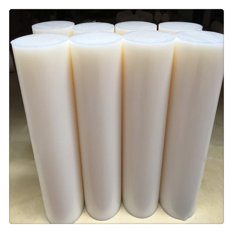 UPE Rod High Molecular Weight Polyethylene Wear-Resistant UPE Plastic Round Rod Tough New Material Plastic Rod White UPE Rod