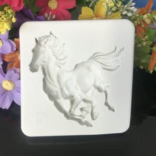 Fondant Silicone Mold, Baking Cake Mold, Horse Silicone Mold, Chocolate Clay, Flying Horse, Wooden Horse Clay
