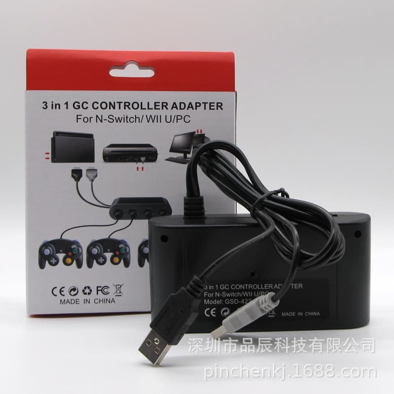 Switch Converter / Wii U / PC Converter NGC Gen 2 3-in-1 GC Controller Adapter Box