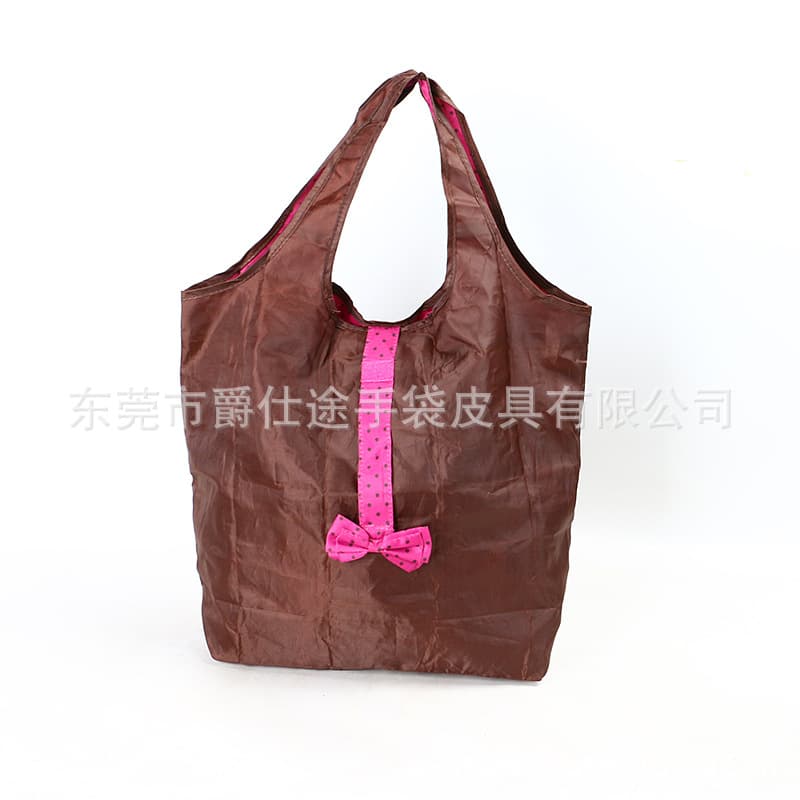 Korean-style Practical Polyester Tote Bag, Creative Bow Polyester Shopping Bag, Simple Eco-friendly Polyester Handled Bag