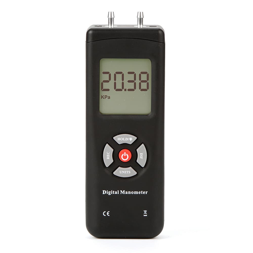 Manufacturer Digital Micro Differential Pressure Gauge, Handheld U-Tube Manometer, Pressure Tester