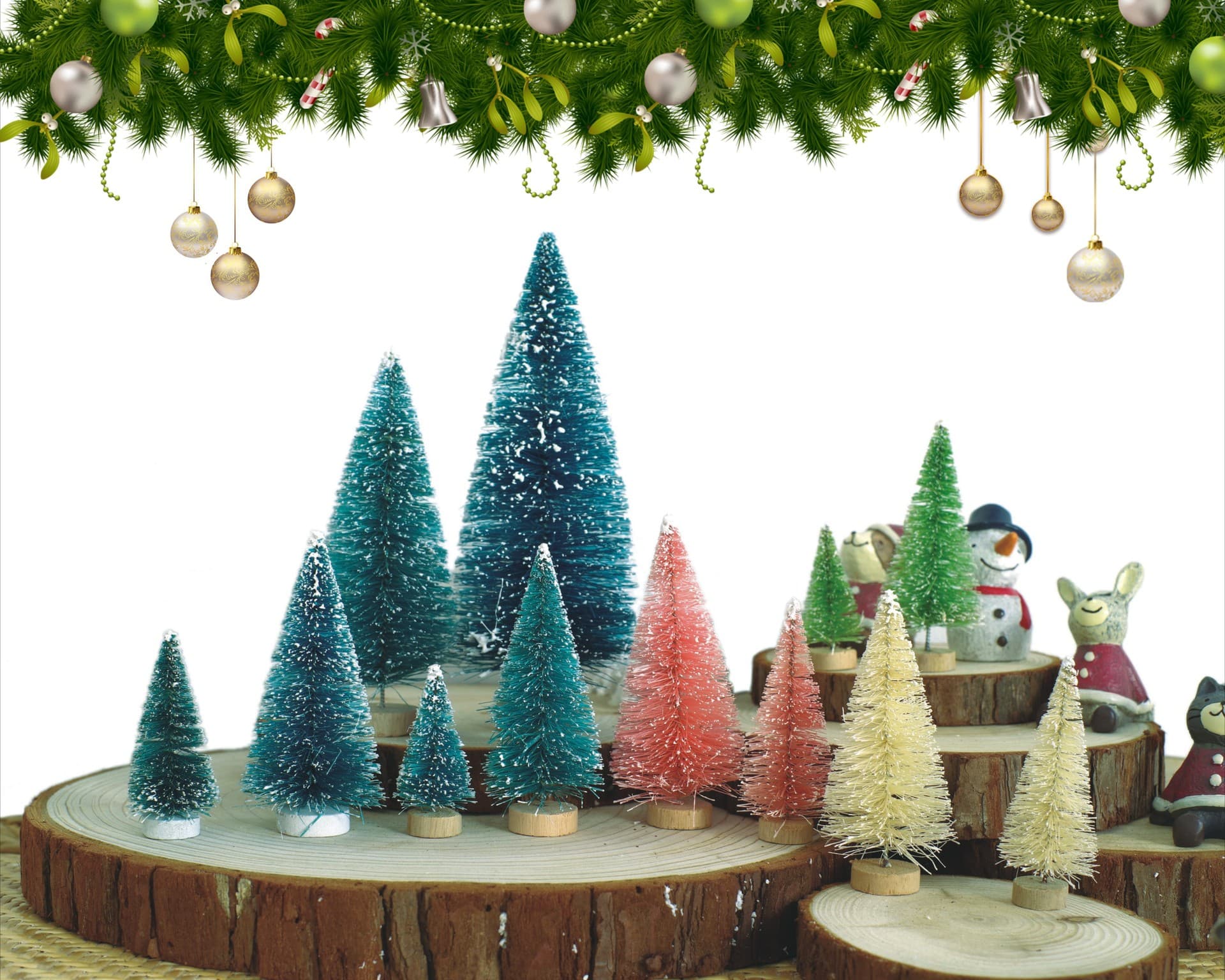 Small Christmas Tree Mini Christmas Tree Tower Tree Qiongma Tree Photography Props Christmas Desktop Decorations