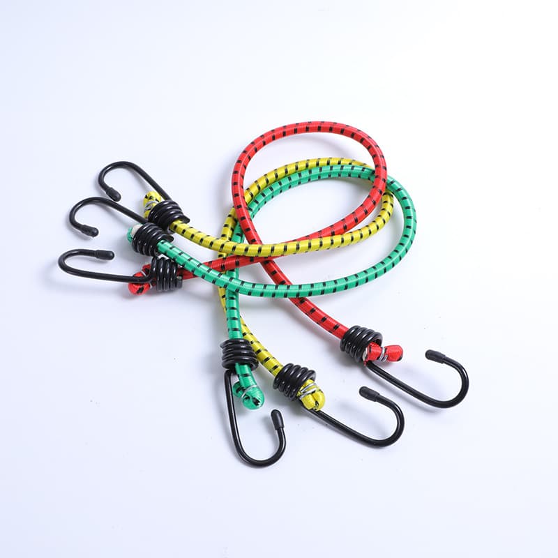 Bicycle Tie-Down Straps Motorcycle Rear Rack Luggage Straps with Hooks Elastic Bungee Cords Wholesale