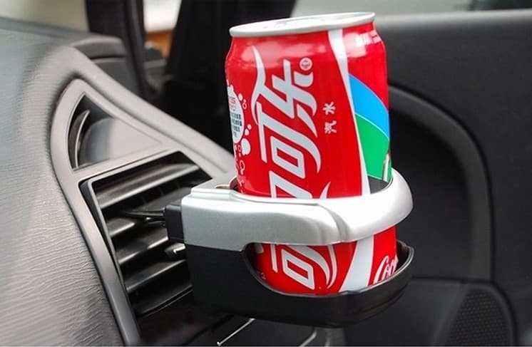 Smoky Grey Car Vent Mounted Beverage Holder Automobile Water Cup Bracket Direct Manufacturer Sales Car Cup Stand
