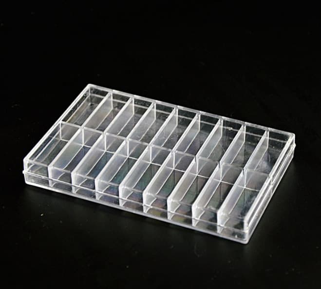 Watch Accessories 18-Grid Parts Box Plastic Watch Parts Box Spring Bar Storage Box