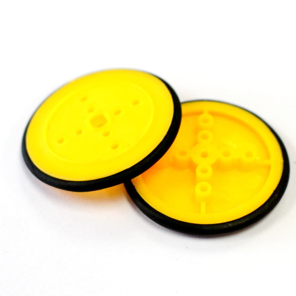 410 Rubber Wheel Robot Tire TT Motor Robot Smart Car Platform Vehicle Electronic Design Toy