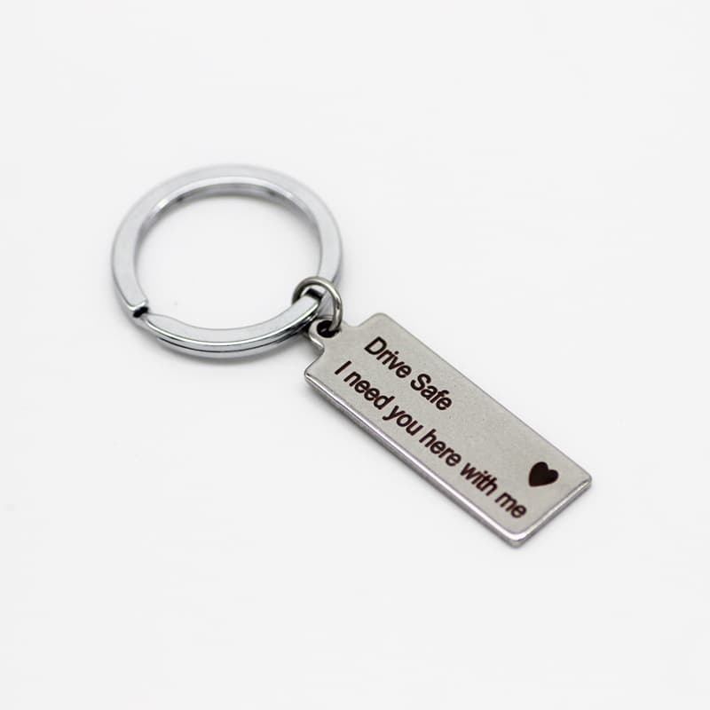 Practical Metal Accessories for Export: Stainless Steel Keychain for Street Stalls, Wish Titanium Steel Creative Trendy Key Chain
