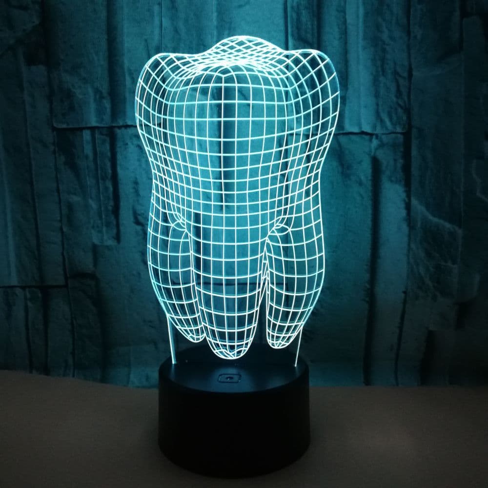 Colorful 3D LED Night Light with Gradient Effect, Illusion Lamp Visual Stereo Light, Touch Control USB Desk Lamp
