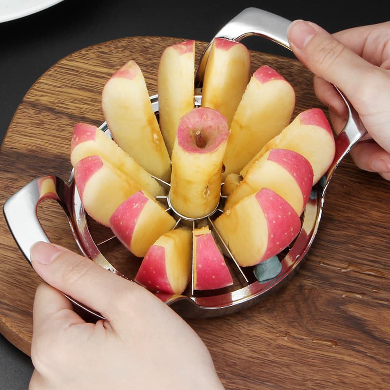 Factory Direct 304 Stainless Steel Creative Apple Cutter Fruit Divider Large Fruit Slicer