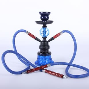 Arabic Hookah Stock Double Tube Small Hookah Glass Smoking Accessories Cross-border Full Set Hookah