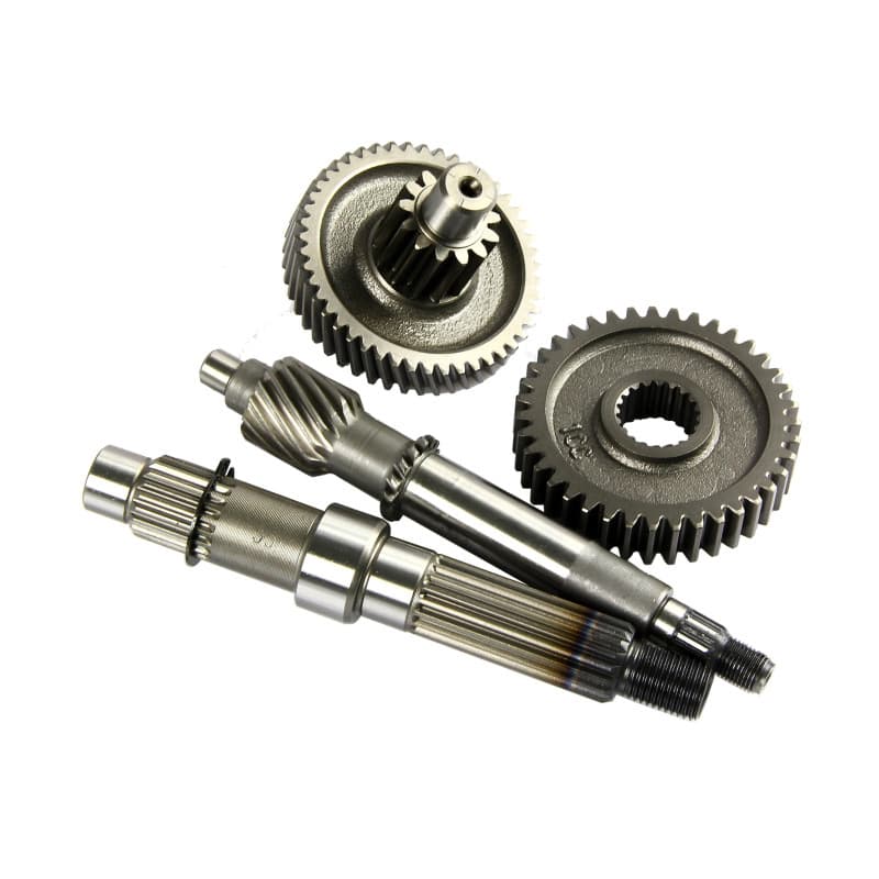 Complete gearbox set of four main gears for Yamaha 100 engine, Fuxi, Qiaoge, JOG100