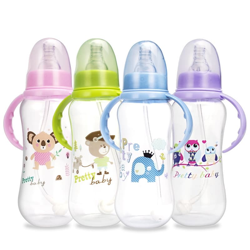 Creative Standard Opening PP Baby Nipple Bottle Infant Feeding Bottle Maternal and Child Products Factory Direct OEM