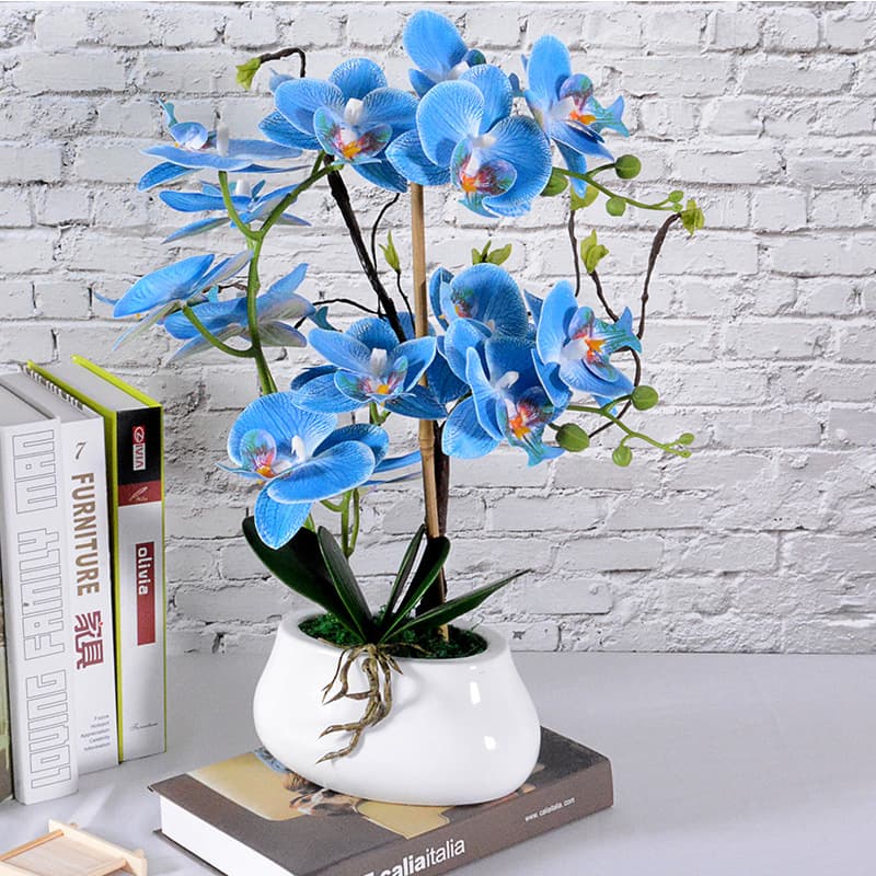 Cross-border supply Phalaenopsis simulated flower European home decoration film simulation plant Phalaenopsis simulated bonsai