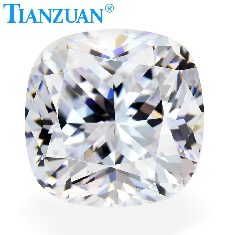 TIANZUAN 6A cushion-shaped fat square zircon rounded square white zircon imitation diamond loose stone fat square zircon