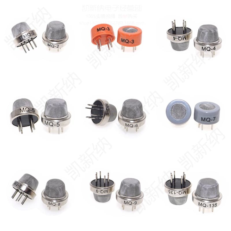 MQ-2 MQ-3 MQ-4 MQ-5 MQ-6 MQ-7 MQ-8 MQ-9 MQ-135 Gas Sensors