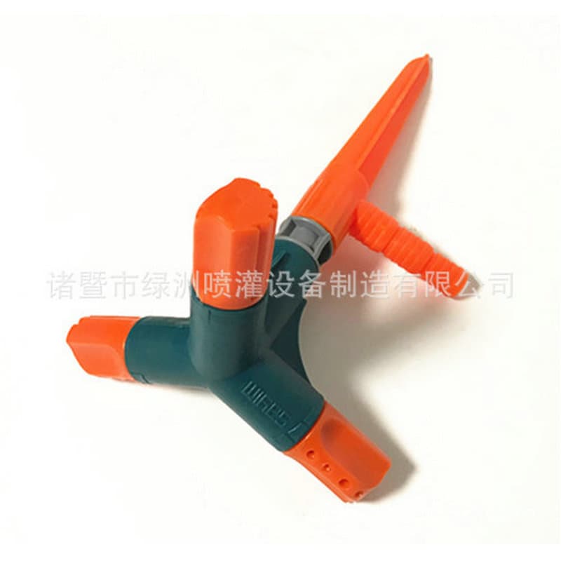 Plastic Rotating Sprinkler with Ground Stake, Ground Stake Rotating Farm Irrigation Sprinkler, LZ1001-D