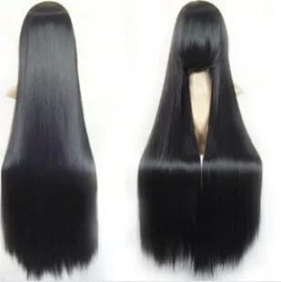 Cosplay Anime 1m Color Enma Ai / Black Multicolor Long Straight Cos Wig AliExpress Cross-border Wig