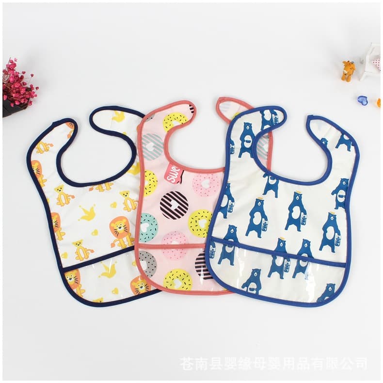 Factory direct sales of waterproof baby bibs, children's supplies, double-sided cartoon bibs, and other bibs wholesale.