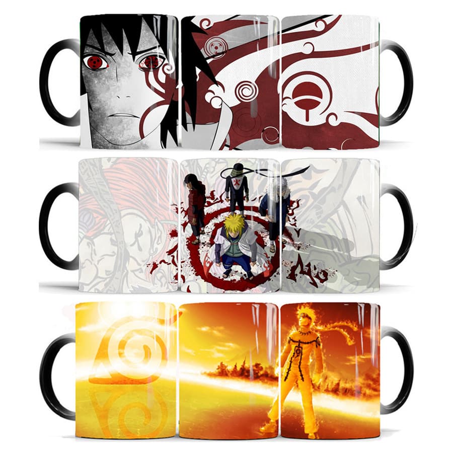 Cross-border Naruto Sasuke Color-changing Mug Ceramic Anime Coffee Milk Water Cup Wholesale