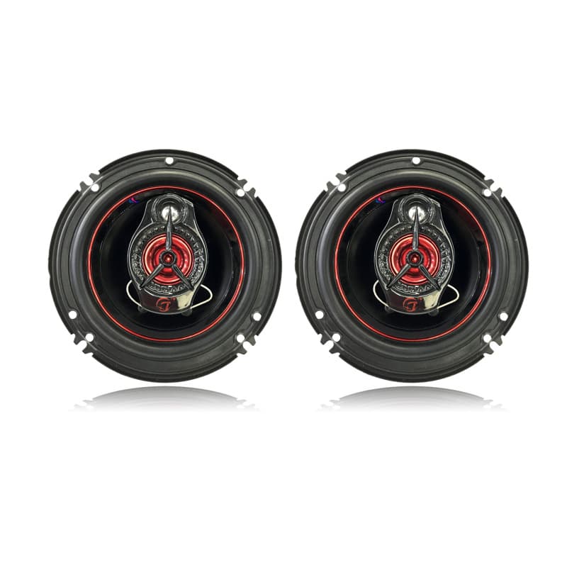 Car Speaker 6.5 Inch Red New Coaxial Speaker High Mid Low Bass Lossless Installation Head Unit