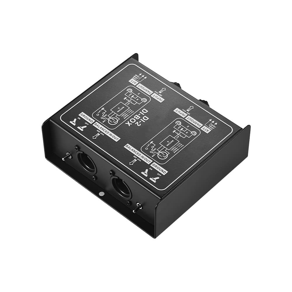 Audio isolator, audio noise canceller, DI BOX guitar isolator, impedance converter, DI-2 noise reducer