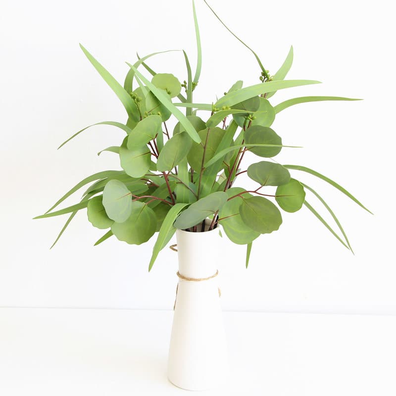 Nordic-style ins home decor fake bouquet wholesale, living room decoration, simulated ornaments, single stem bunch eucalyptus.