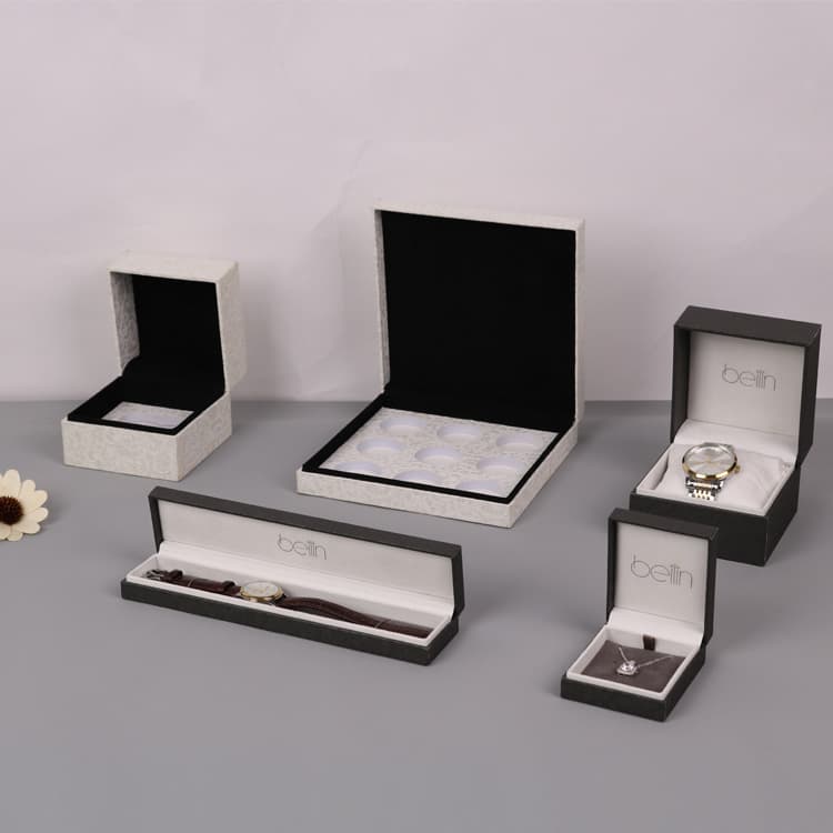 Gray Hot Silver Custom Series Jewelry Box, Exquisite Gray Packaging Box, Jewelry Gift Box