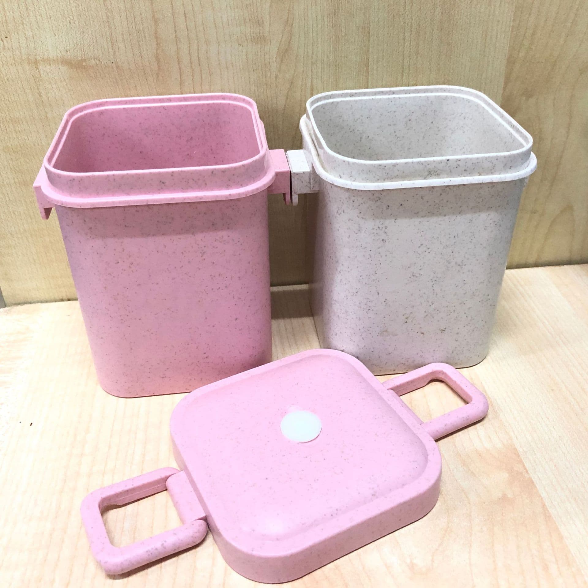 New Plastic Soup Cup with Lid Spoon Portable Breakfast Soup Bowl Sealed Student Porridge Milk Oatmeal Soup Tureen Wholesale