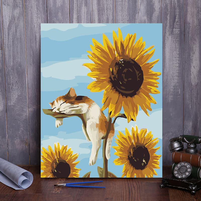 Wholesale Factory DIY Digital Oil Painting 30*40, Hand-colored Landscape Floral Cartoon Anime Character Decorative Art