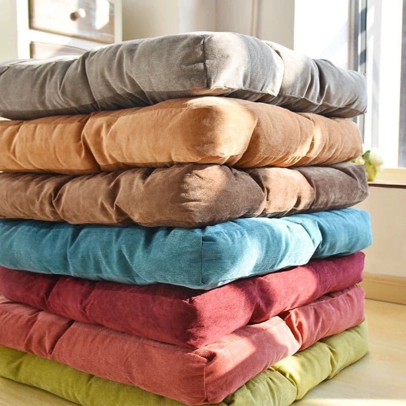 Export Corduroy Plush Tatami Seat Cushion Pouf Thick Floor Bay Window Balcony Yoga Meditation Butt Seat Pad