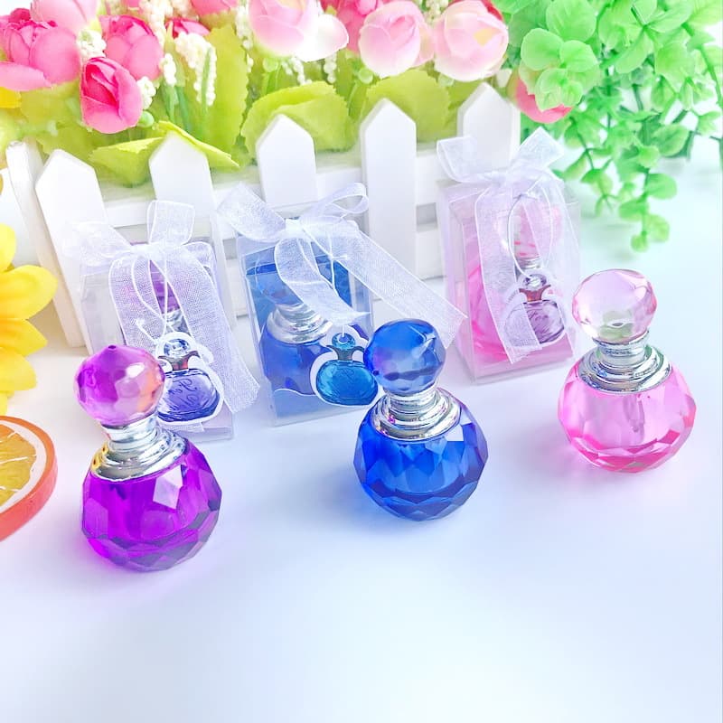 Dropshipping European creative wedding return gift colorful mini spherical perfume bottle round perfume bottle