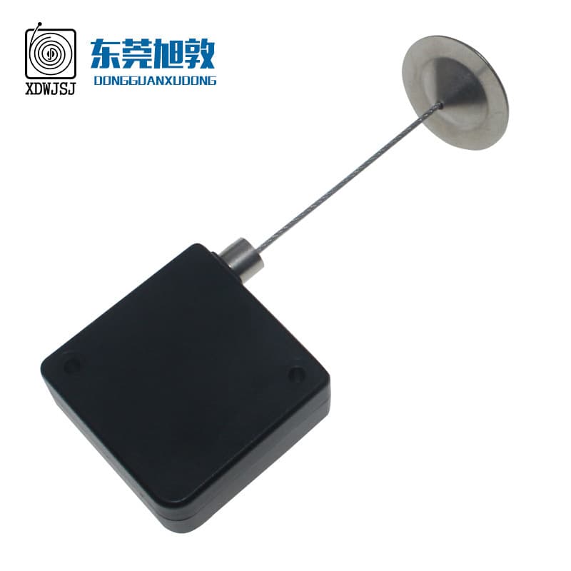 Hot Sale Small Square Cable Pull Box Steel Wire Retractable Box Automatic Reel Box Pull Cord Supermarket Security Products