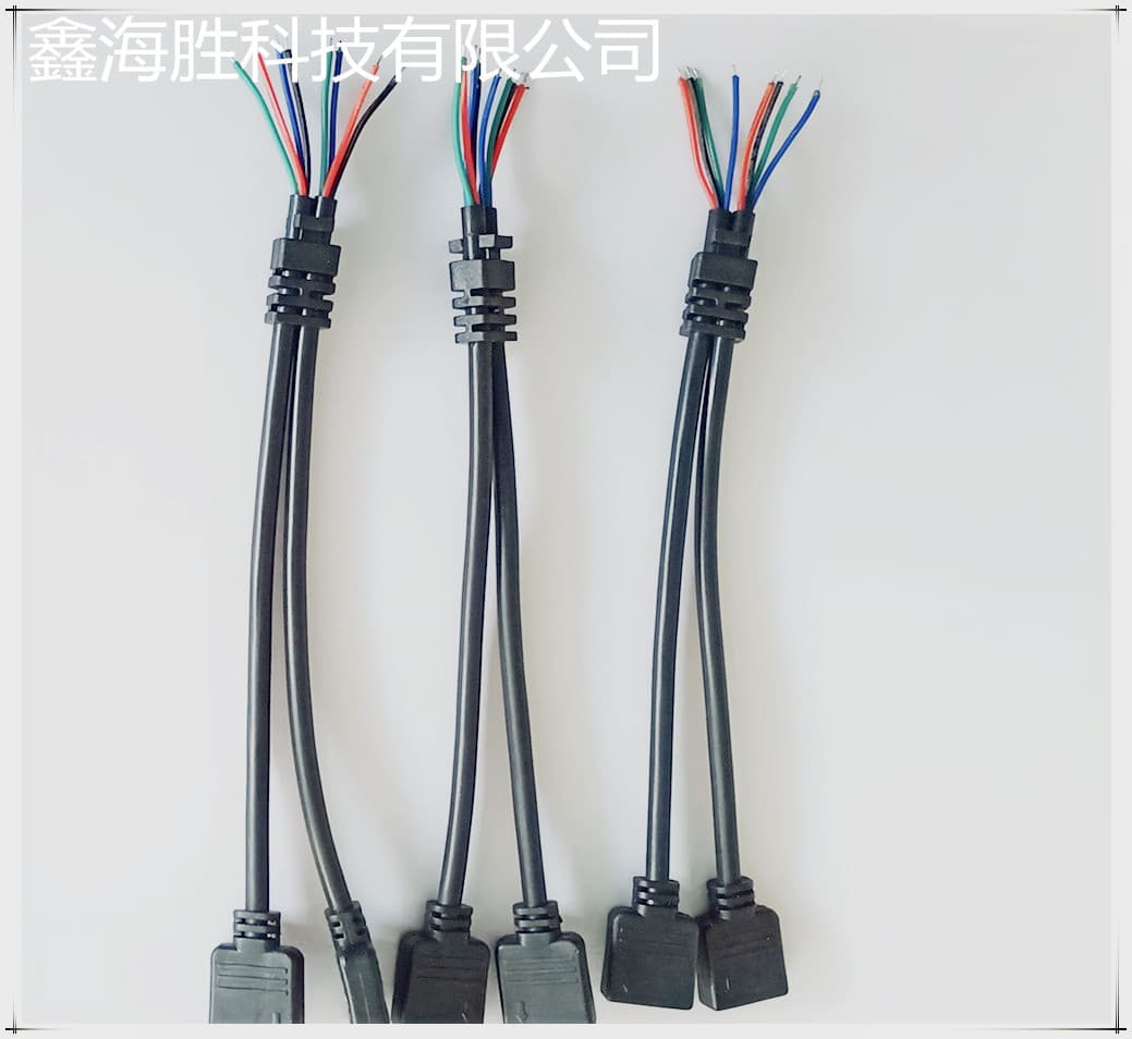 Double Load 4P Female Header Dual Card Total Length 150mm Black