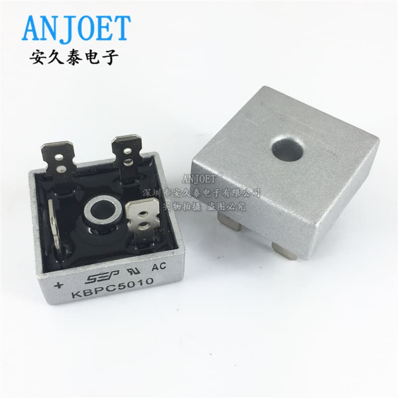 KBPC5010 rectifier bridge 50A/1000V single-phase bridge stack for motor dedicated bridge rectifier AC