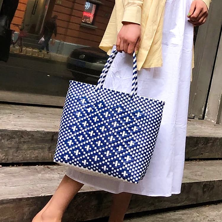 Fashion Tote Bag, Large Casual Travel Vacation Bag, Shoulder Handbag for Women, Mori-style Handwoven Bag
