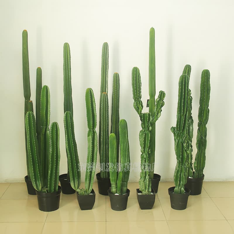 Factory Supply Artificial Cactus, Indoor Decorative Fake Green Plant, Cactus Column PU Soft Plant Home Decoration