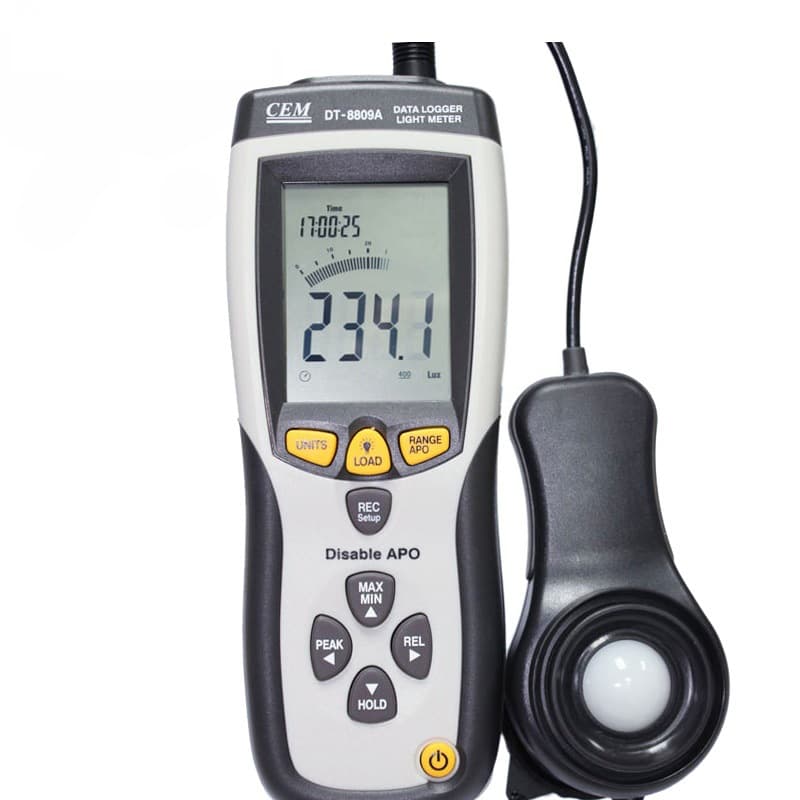 Original CEM DT-8808 Professional Illuminance Meter Light Meter DT-8809A High-Precision Lux Meter
