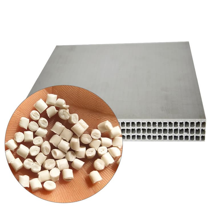 PP hollow building template pellets, plastic hollow template pellets, composite plastic building templates