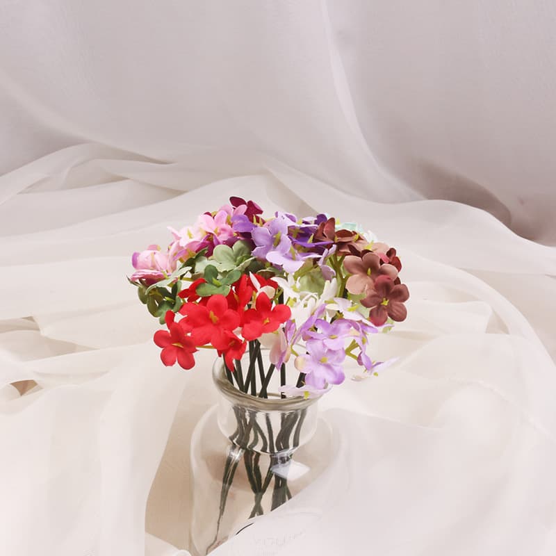 Handmade Fairy Hair Accessories Mini Embroidered Flower Wrist Flowers Hairpins Decorative Fake Flowers for DIY Hair Decor