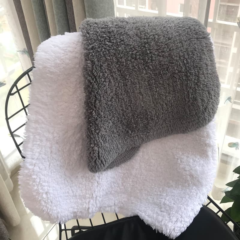 Five-star hotel bathroom long-pile floor mat, thickened cotton floor cloth, non-slip and non-absorbent, bathroom door mat