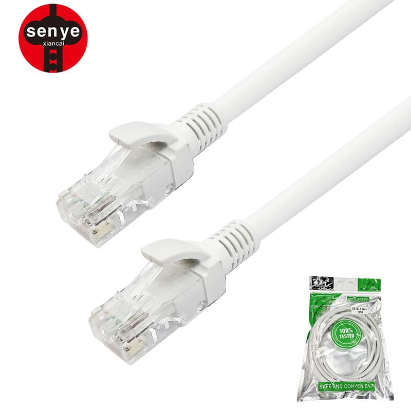 2M Cat6 high-speed network patch cable, full length, gray unshielded Cat6 finished network cable, with RJ45 connector