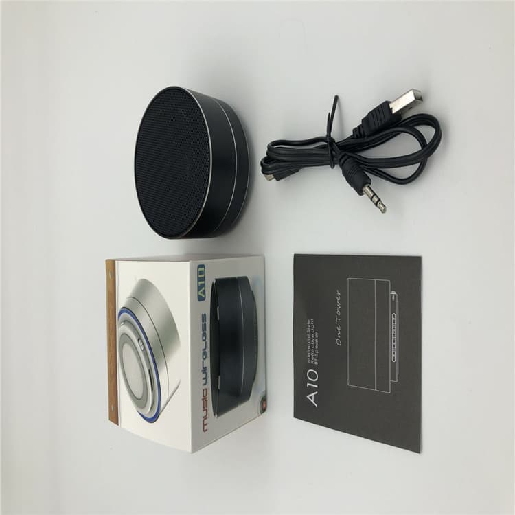 A10 Bluetooth speaker, a small, portable outdoor wireless speaker with aluminum alloy subwoofer and card slot support.