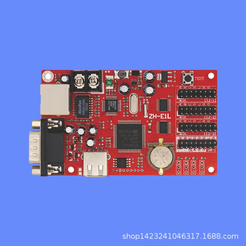LED display advertising screen control card, LED control card, network port card, Zhonghang ZH-E1L, bulk orders include free shipping.