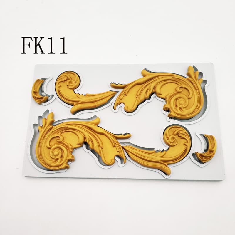 New Embossed Silicone Mold High-Quality Chocolate Fondant Tool DIY Baking Printing Mat FK11